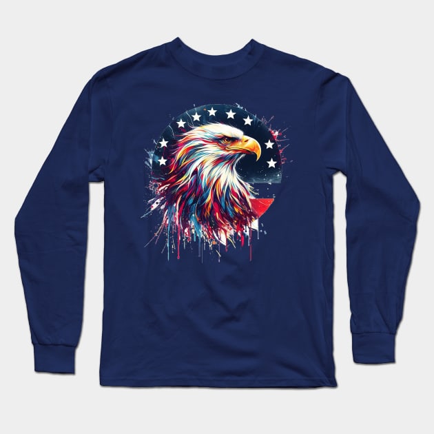 American Eagle Long Sleeve T-Shirt by Billygoat Hollow